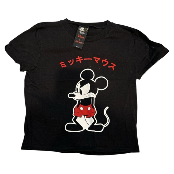 Disney x‎ Forever 21 Mickey Mouse Crop Top - Size S - Picture 1 of 2